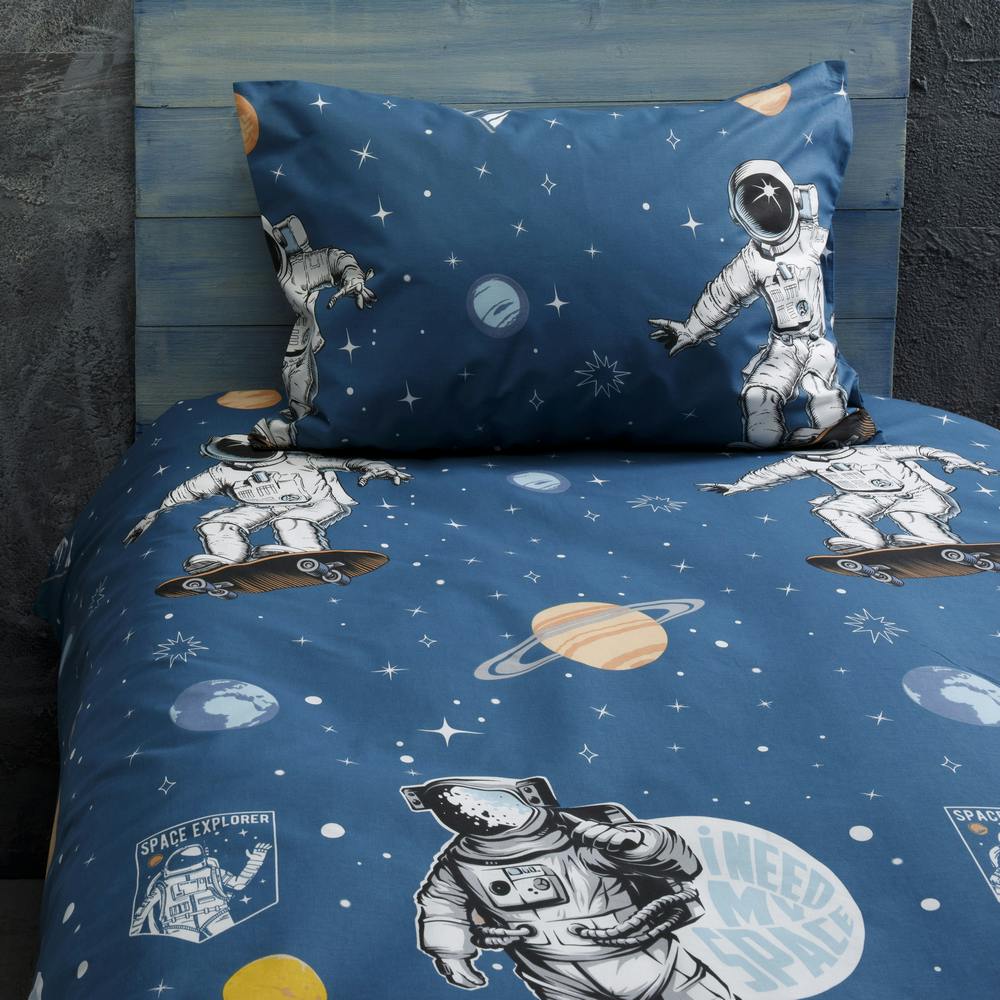 Dečija posteljina plavi astronaut