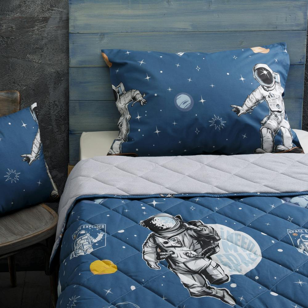 Garnitura sa prekrivačem plavi astronaut